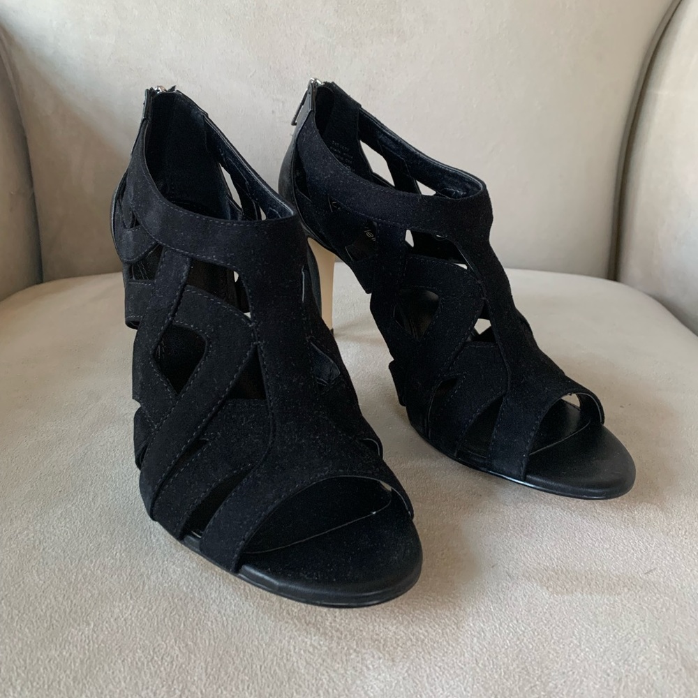 Calvin Klein Black Suede Kiani Heels